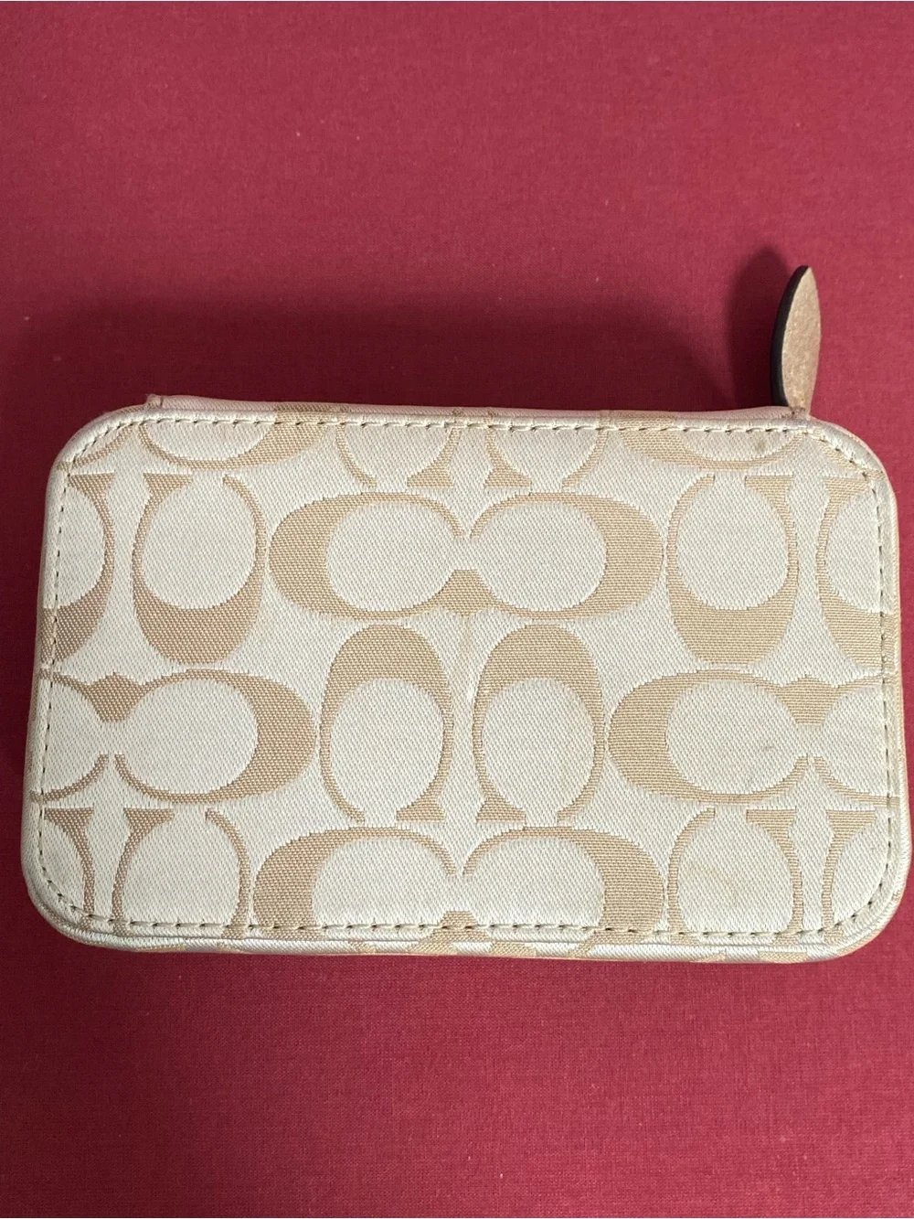Vintage Coach Travel Jewelry Case Organizer w/ Floral & Y2K 